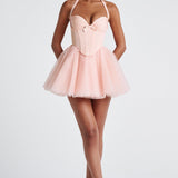 Vestido Mini Keely - Pêssego Suave