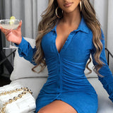 Vestido Mini Kyesha - Azul Elétrico