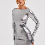 Vestido Mini Kyranni - Gunmetal
