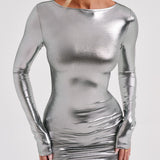 Vestido Mini Kyranni - Gunmetal