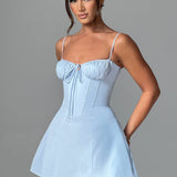 Vestido Mini Lacey - Azul