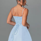 Vestido Mini Lacey - Azul