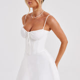 Vestido Mini Lacey - Marfim