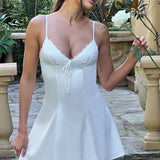 Vestido Mini Lainey - Marfim