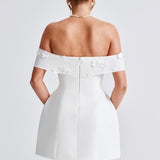 Vestido Mini Laurel - Marfim