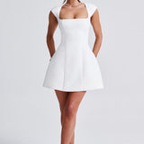 Vestido Mini Lena - Marfim