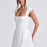 Vestido Mini Lena - Marfim
