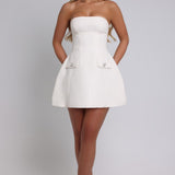 Vestido Mini Lottie - Marfim