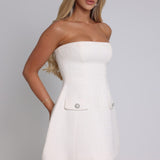 Vestido Mini Lottie - Marfim