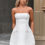 Vestido Mini Lottie - Marfim