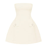 Vestido Mini Lottie - Marfim