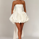 Vestido Mini Lotus - Marfim