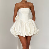 Vestido Mini Lotus - Marfim