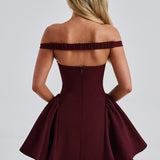 Vestido Mini Marla - Verniz Cereja