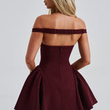 Vestido Mini Marla - Verniz Cereja