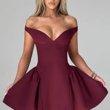 Vestido Mini Marla - Verniz Cereja