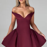 Vestido Mini Marla - Verniz Cereja