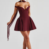 Vestido Mini Marla - Verniz Cereja