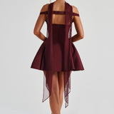 Vestido Mini Marla - Verniz Cereja