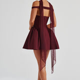 Vestido Mini Marla - Verniz Cereja