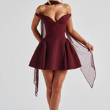 Vestido Mini Marla - Verniz Cereja