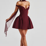 Vestido Mini Marla - Verniz Cereja