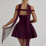 Vestido Mini Marla - Verniz Cereja