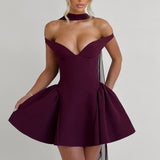 Vestido Mini Marla - Verniz Cereja