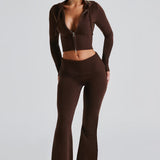 Conjunto Tricô Portia - Chocolate