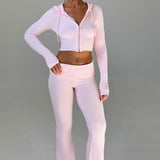 Conjunto Tricô Portia - Rosa