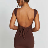 Vestido Mini Ria - Chocolate