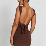 Vestido Mini Ria - Chocolate