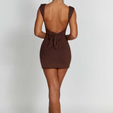 Vestido Mini Ria - Chocolate