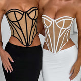 Corset Santanna - Preto/Nude