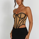 Corset Santanna - Preto/Nude