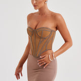 Corset Santanna - Chocolate/Nude