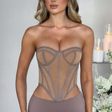 Corset Santanna - Chocolate/Nude