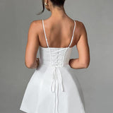 Vestido Mini Sela - Marfim