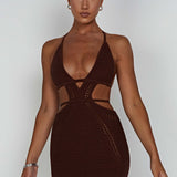 Vestido Mini Selena - Chocolate