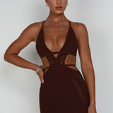 Vestido Mini Selena - Chocolate