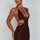 Vestido Mini Selena - Chocolate