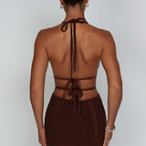 Vestido Mini Selena - Chocolate