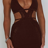 Vestido Mini Selena - Chocolate
