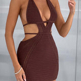 Vestido Mini Selena - Chocolate
