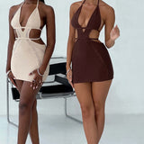 Vestido Mini Selena - Chocolate