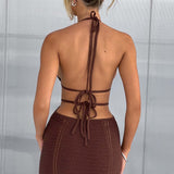 Vestido Mini Selena - Chocolate