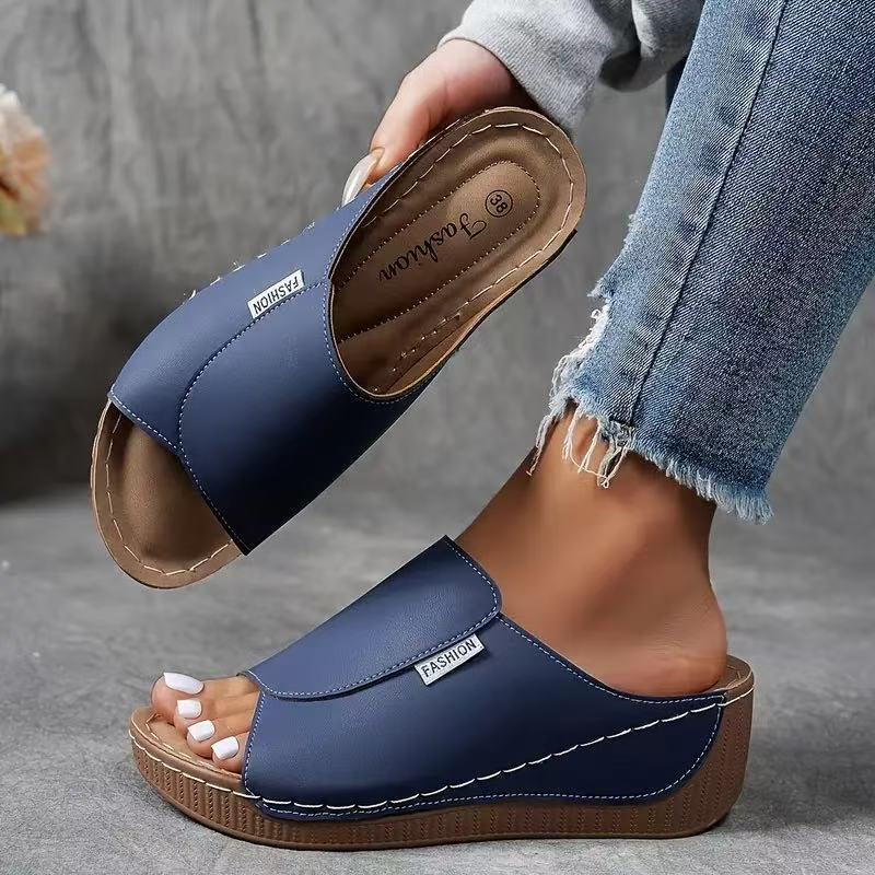 Sandálias Casuais de Salto Wedge para Mulheres