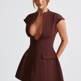 Vestido Mini Suri - Marrom