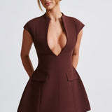 Vestido Mini Suri - Marrom