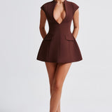 Vestido Mini Suri - Marrom